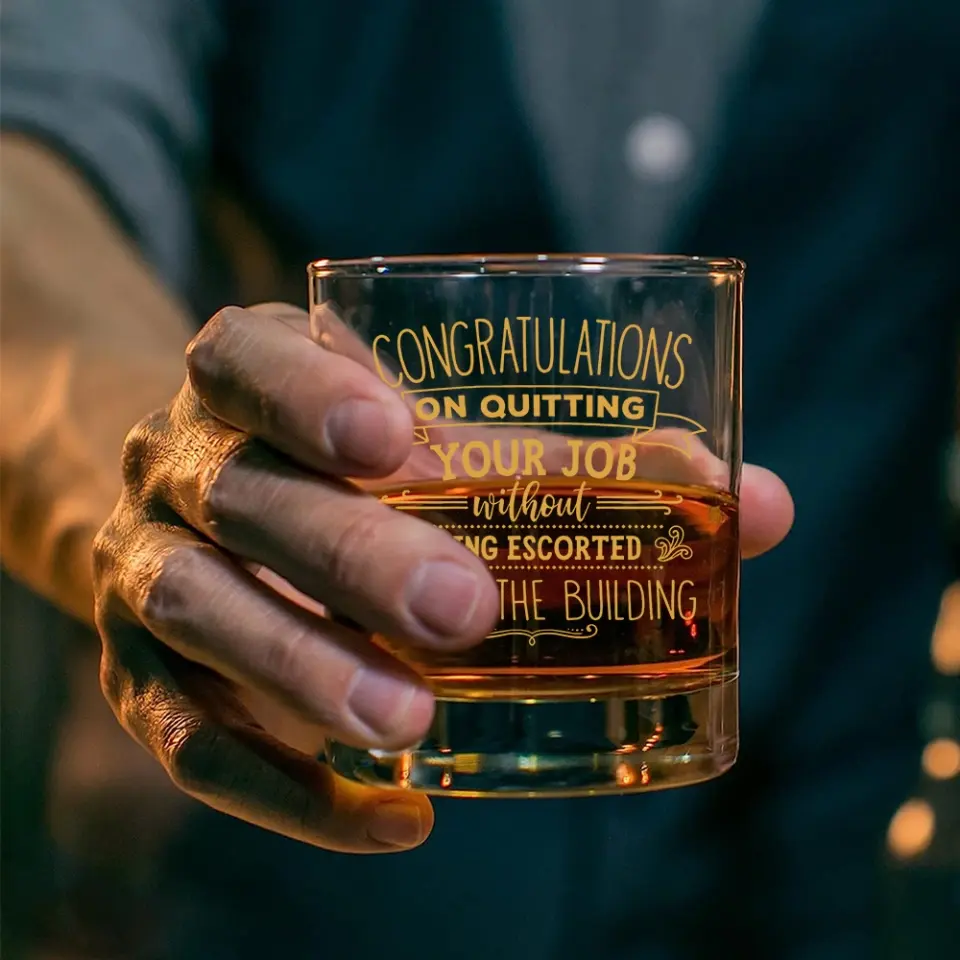 Congratulations On Quitting Your Job | Bar Glass - Image 3