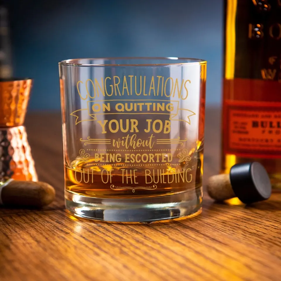 Congratulations On Quitting Your Job | Bar Glass - Image 5
