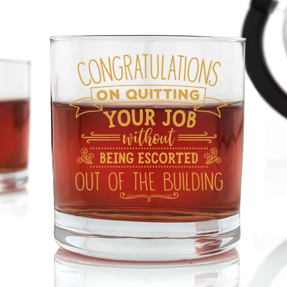 Congratulations On Quitting Your Job | Bar Glass - Image 6