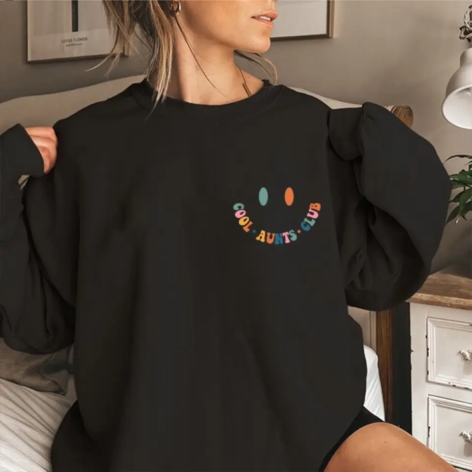 Cool Aunts Club Sweatshirt Birthday Gift For Aunts - Image 8
