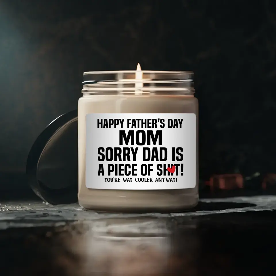Cool Single Mom Gift Funny Saying Candle 9oz Soy Scented Candle - Image 2