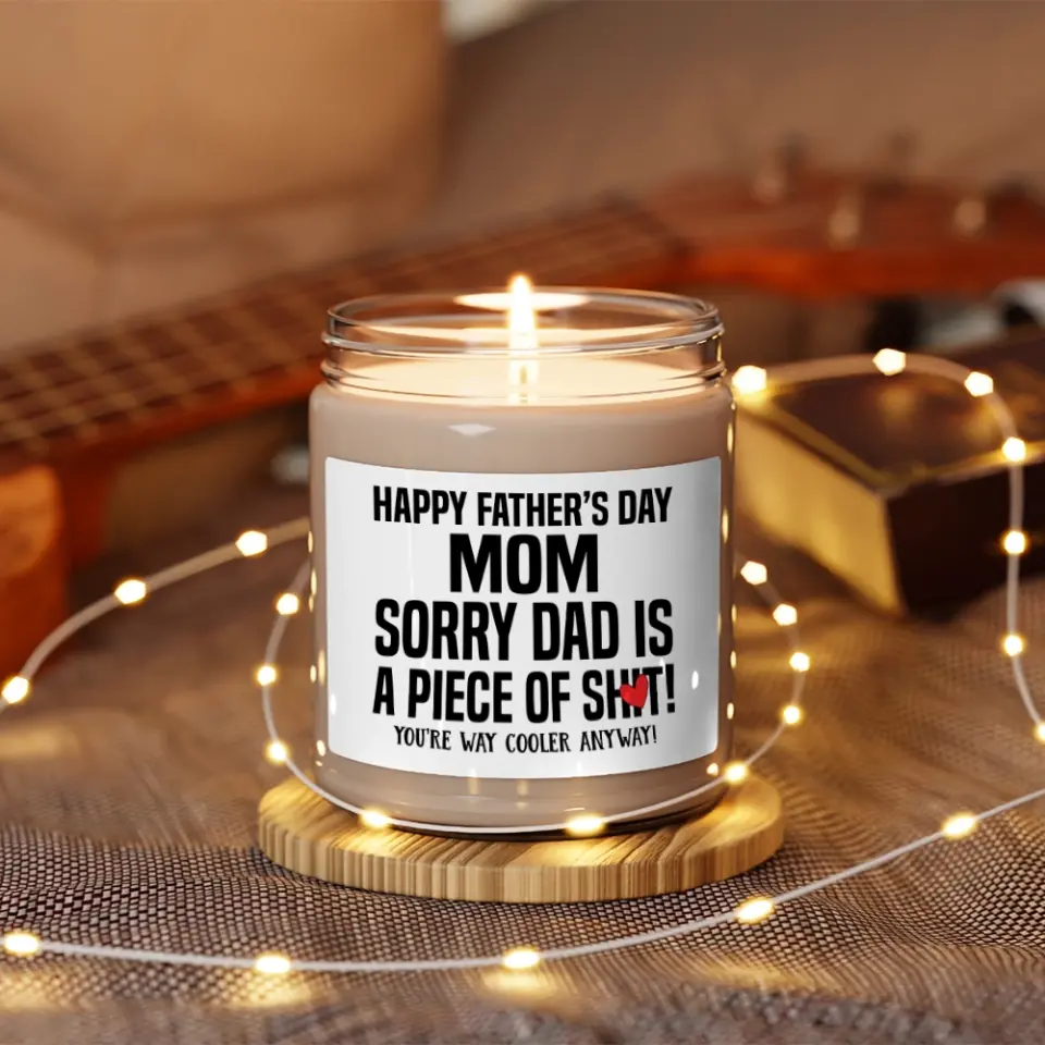 Cool Single Mom Gift Funny Saying Candle 9oz Soy Scented Candle - Image 3