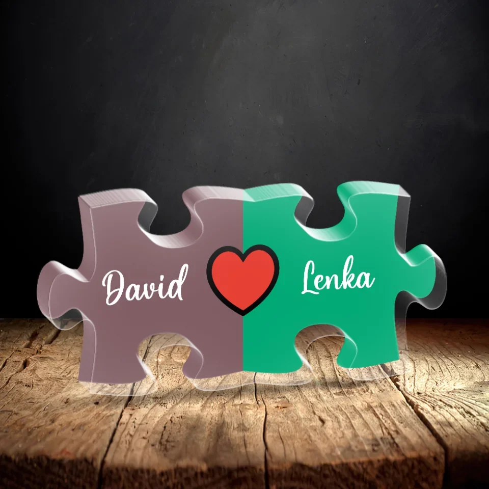 Personalized Valentine Gifts - Couple Gifts - Puzzle Name Sign - Valentines Day Gifts for Her Him - Personalized Romantic Gifts for Girlfriend, Boyfriend, Husband, Wife - Image 3