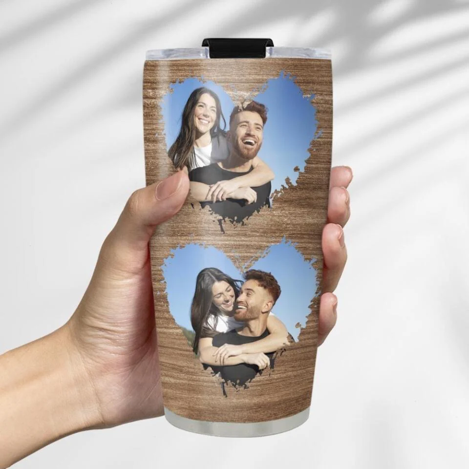 Couples Anniversary Picture Personalized Tumbler - Image 3