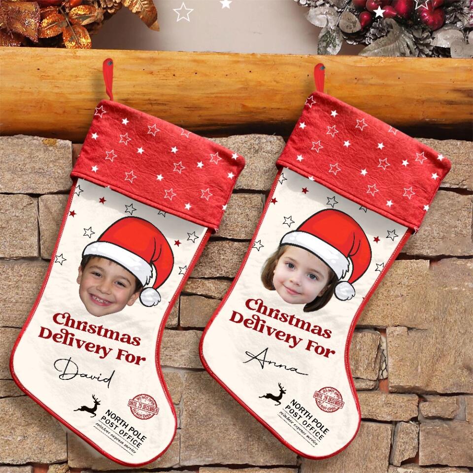 Custom Face Photo Christmas Stocking - Image 4
