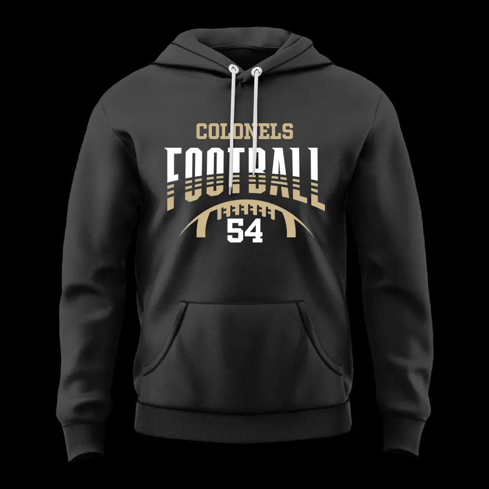 Football Hoodie Player Number Personalized Sports Hoodie - Image 2