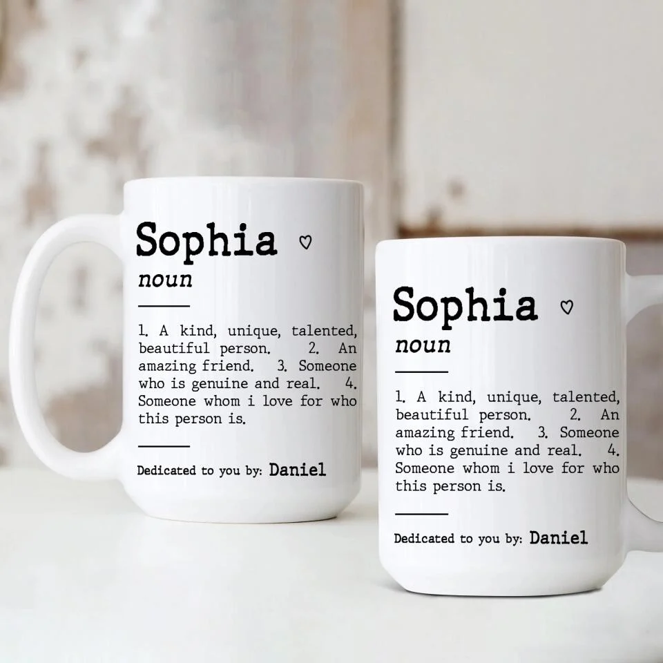 Custom Friend Description White Mug - Image 11
