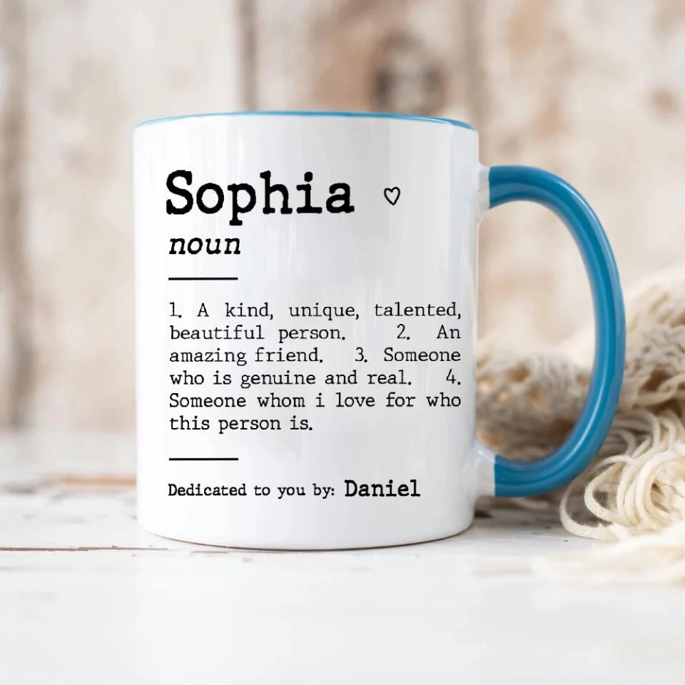 Custom Friend Description White Mug - Image 13