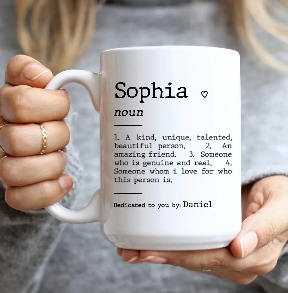 Custom Friend Description White Mug - Image 7