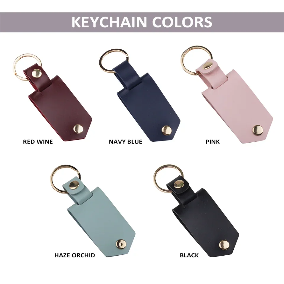 Custom Leather Cartoon Animation Picture Keychain - Personalized Leather Photo Keychain - Engraved & Print - Gift for Couples, Family, Friends - Image 6