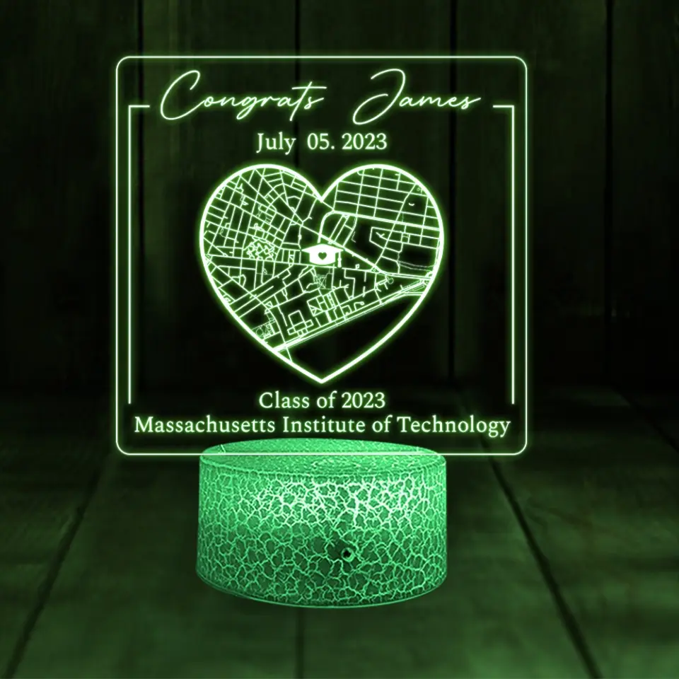 Custom Map 3D LED Light - Graduation Gift For Friends, For Him/Her, Son/Daughter - Image 5