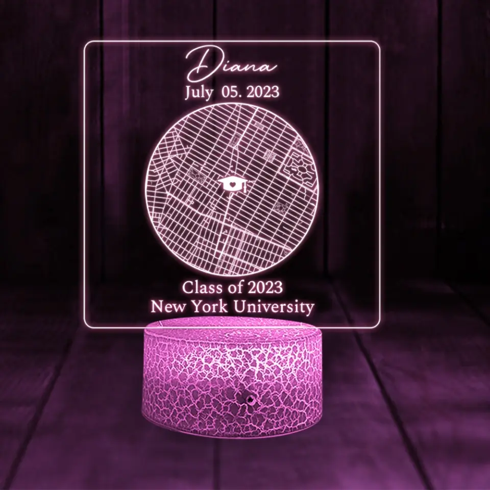 Custom Map 3D LED Light - Graduation Gift For Friends, For Him/Her, Son/Daughter - Image 6