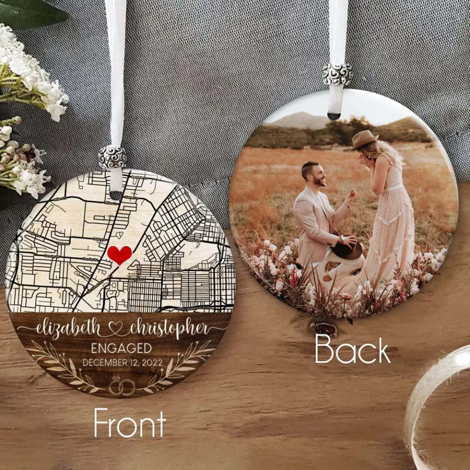 Custom Photo Blanket Valentine Gift For Wife Husband, Where It All Began Custom Map - Wedding Anniversary Photo Gift