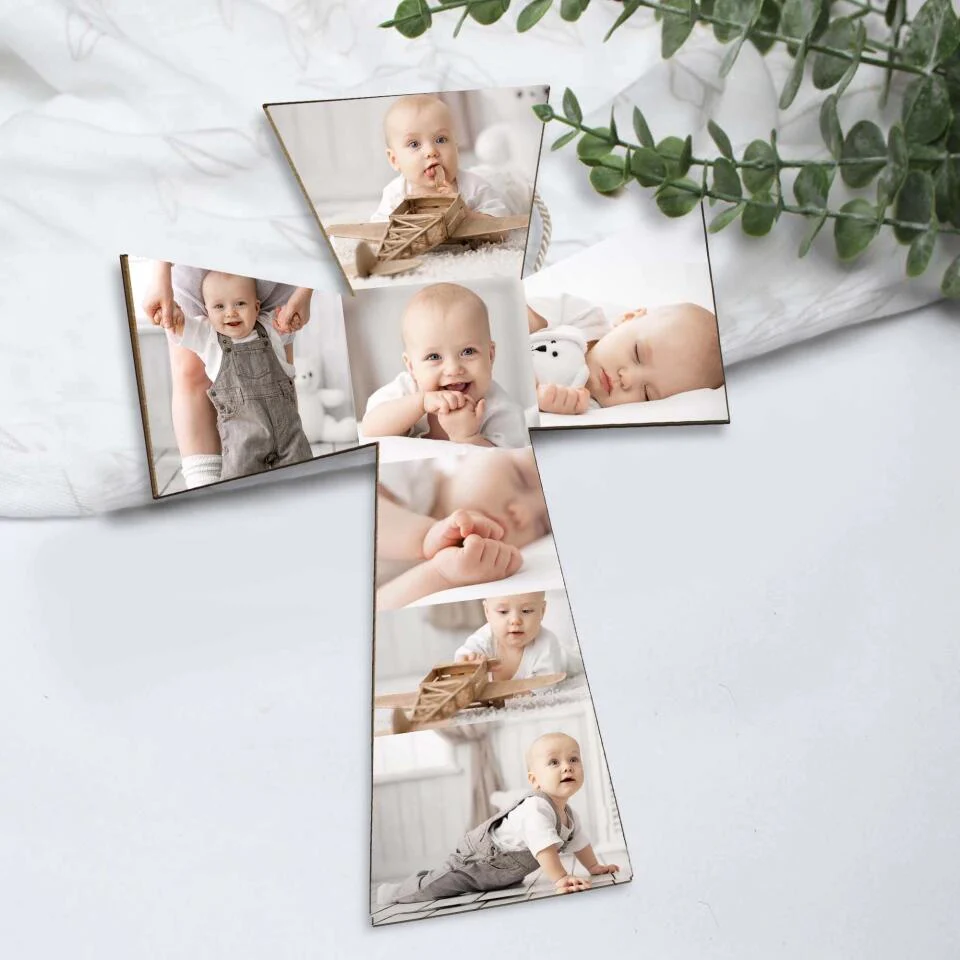 Custom Photo Collage - Personalized Upload Image Wooden Sign - Christian Gifts - Image 4