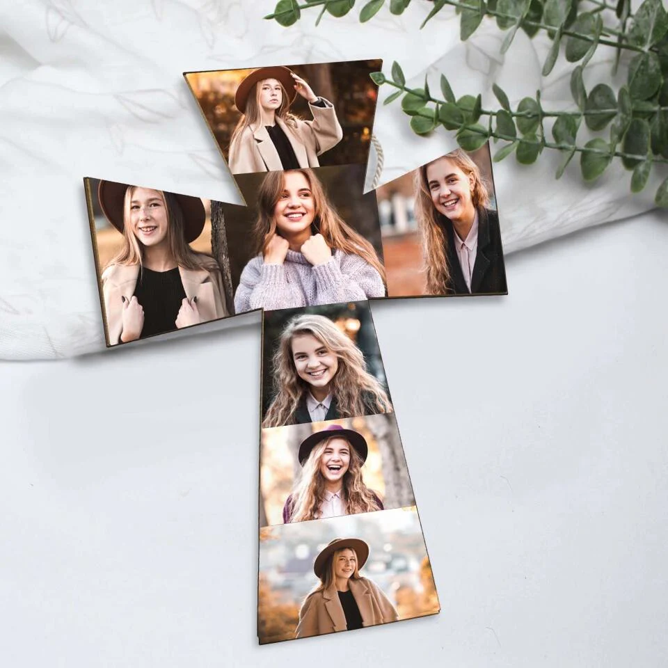 Custom Photo Collage - Personalized Upload Image Wooden Sign - Christian Gifts - Image 5