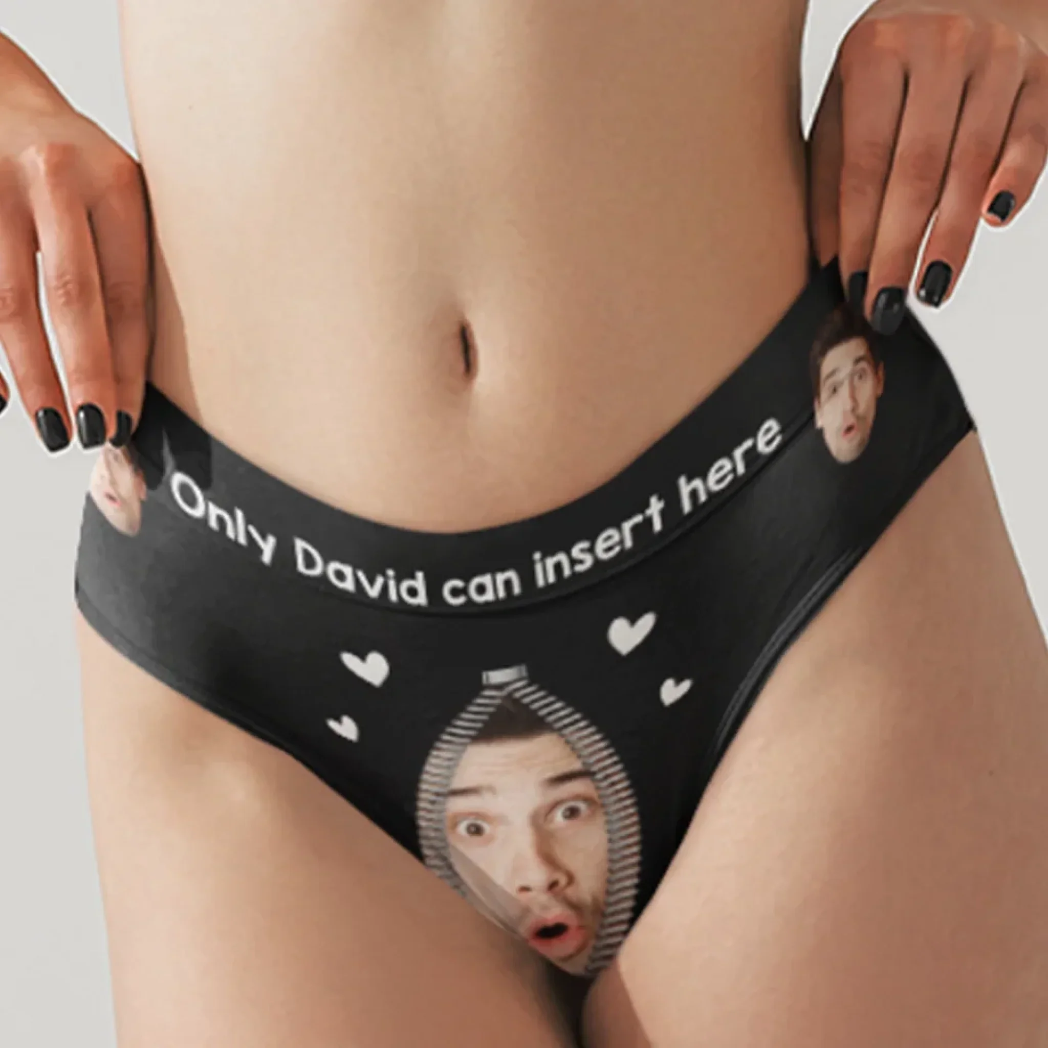 Custom Photo For Him And Him Only - Couple Personalized Women Briefs - Gift For Husband Wife, Anniversary - Image 6