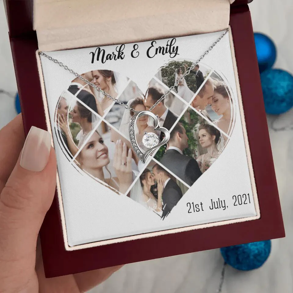Custom Photo Heart Shape Personalized Necklace Jewelry - Image 10