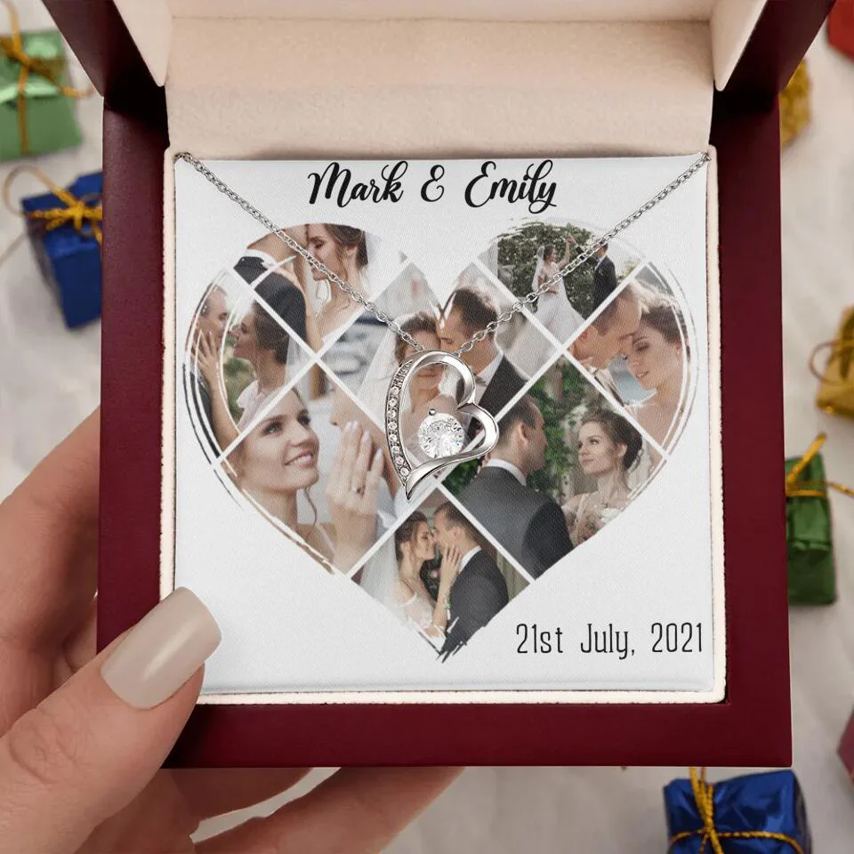 Custom Photo Heart Shape Personalized Necklace Jewelry - Image 11