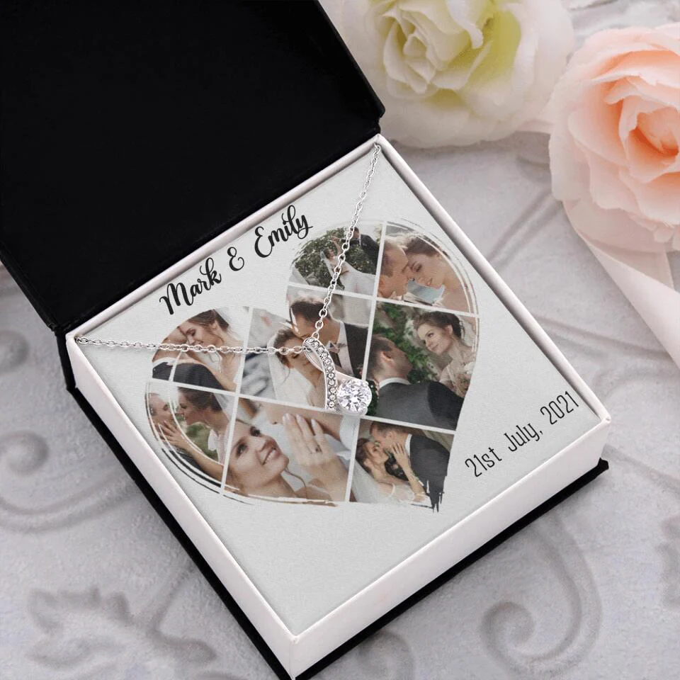 Custom Photo Heart Shape Personalized Necklace Jewelry - Image 46