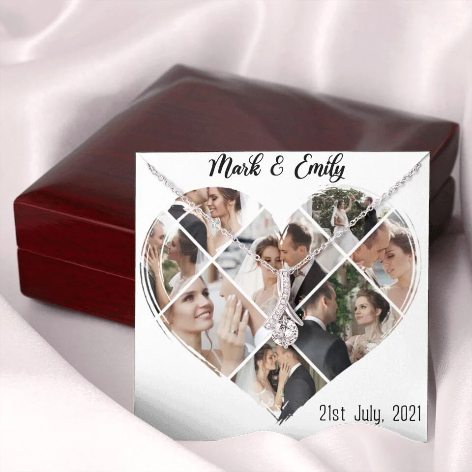 Custom Photo Heart Shape Personalized Necklace Jewelry - Image 50