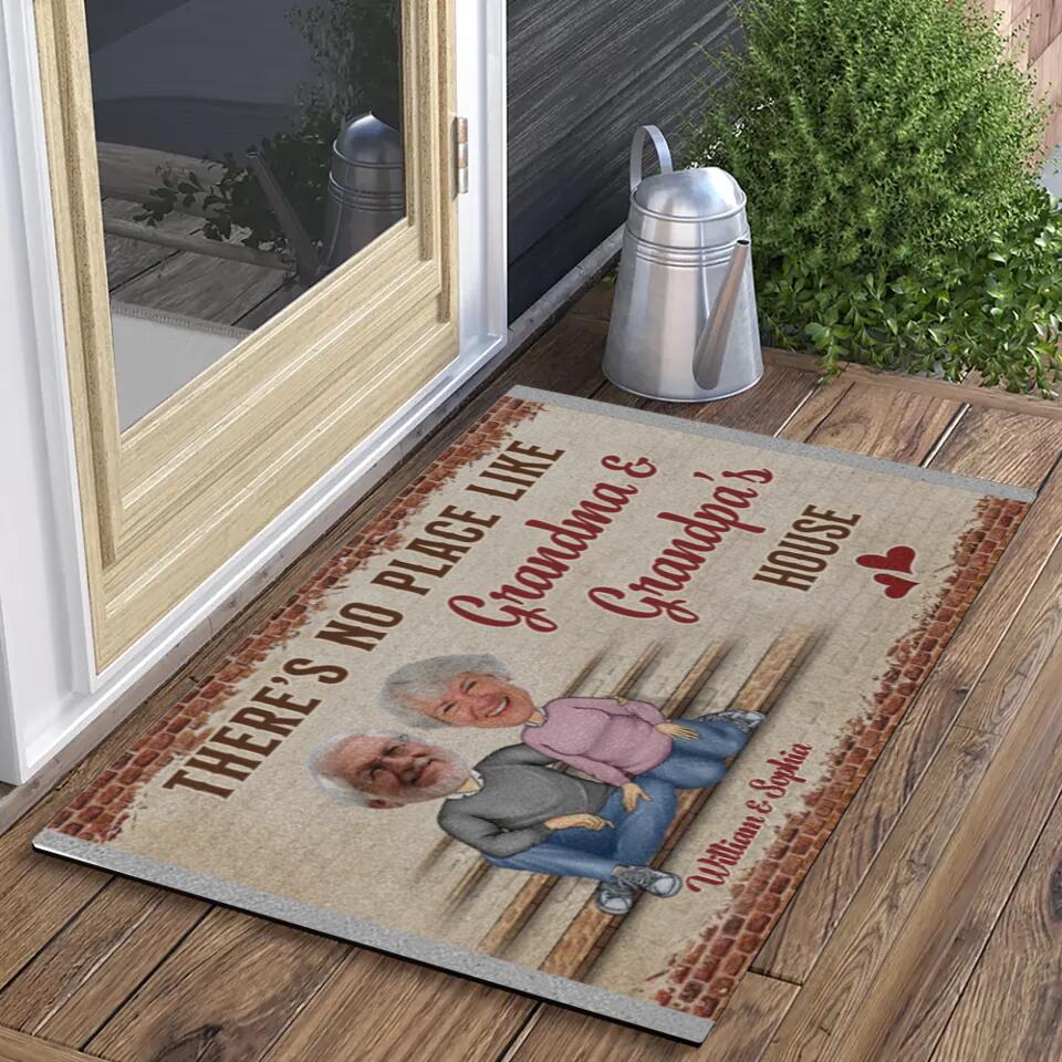 Personalized Valentine Gifts - Custom Quotes And Photo Grandpa & Grandma Doormat - Image 2