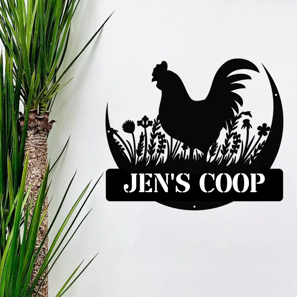 Custom Rooster Metal Wall Signs - Image 2