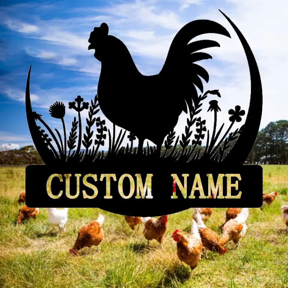 Custom Rooster Metal Wall Signs - Image 7