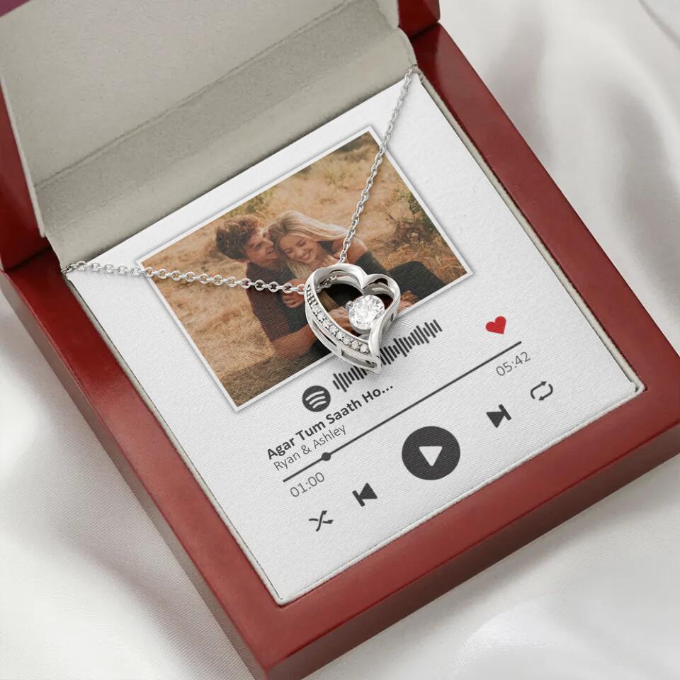Custom Song Photo Necklace Gift For Her, Girlfriend, Wife On Anniversary - Image 15