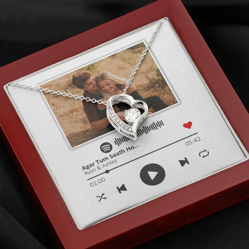Custom Song Photo Necklace Gift For Her, Girlfriend, Wife On Anniversary - Image 19