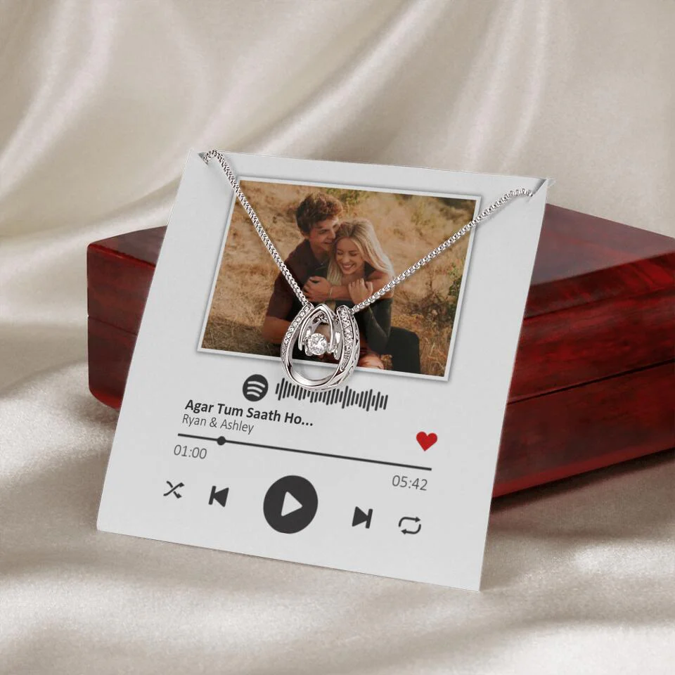 Custom Song Photo Necklace Gift For Her, Girlfriend, Wife On Anniversary - Image 24