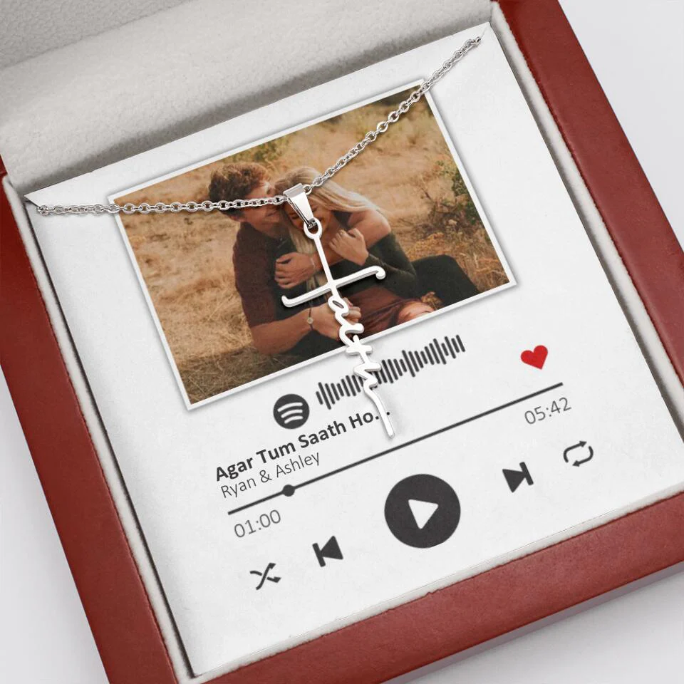 Custom Song Photo Necklace Gift For Her, Girlfriend, Wife On Anniversary - Image 31