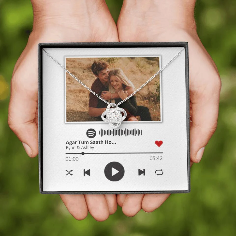 Custom Song Photo Necklace Gift For Her, Girlfriend, Wife On Anniversary - Image 40