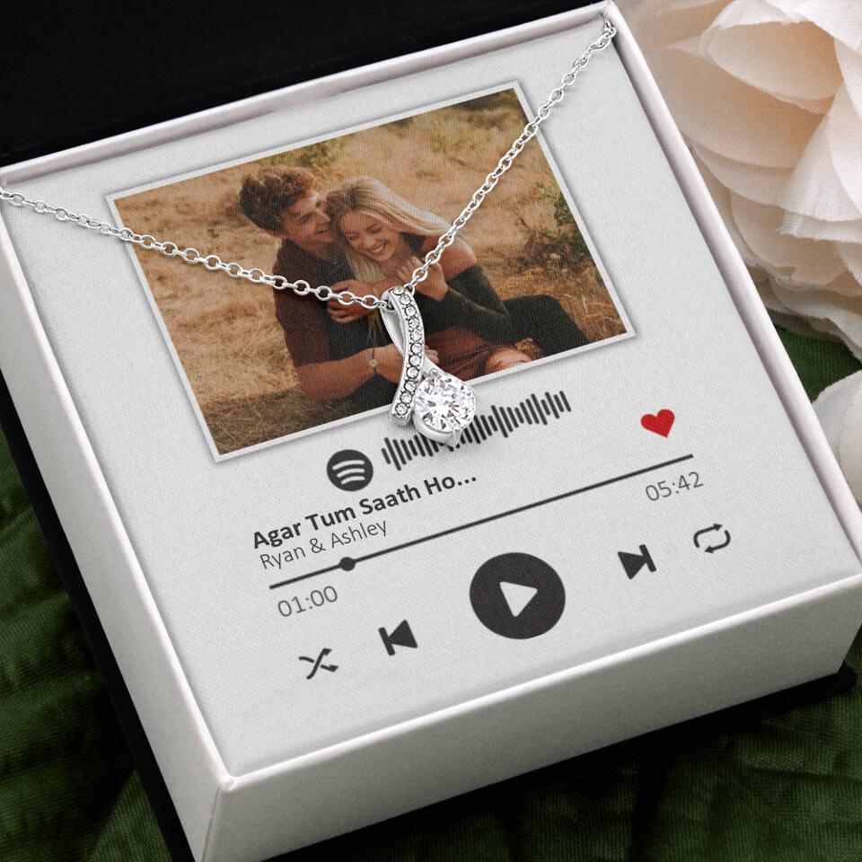Custom Song Photo Necklace Gift For Her, Girlfriend, Wife On Anniversary - Image 46
