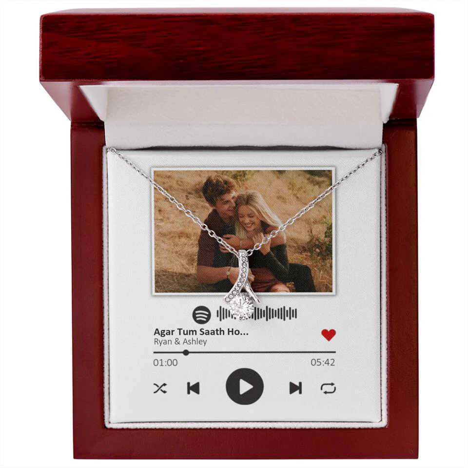 Custom Song Photo Necklace Gift For Her, Girlfriend, Wife On Anniversary - Image 50
