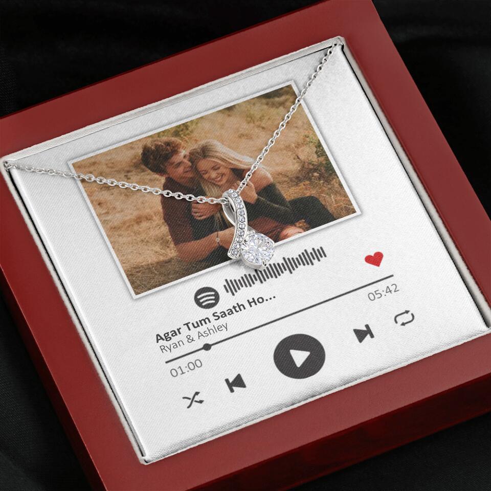 Custom Song Photo Necklace Gift For Her, Girlfriend, Wife On Anniversary - Image 51