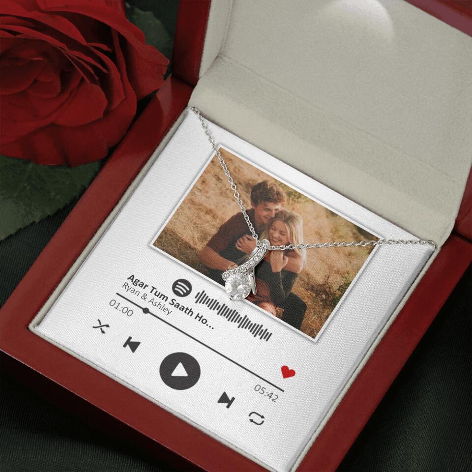 Custom Song Photo Necklace Gift For Her, Girlfriend, Wife On Anniversary - Image 53