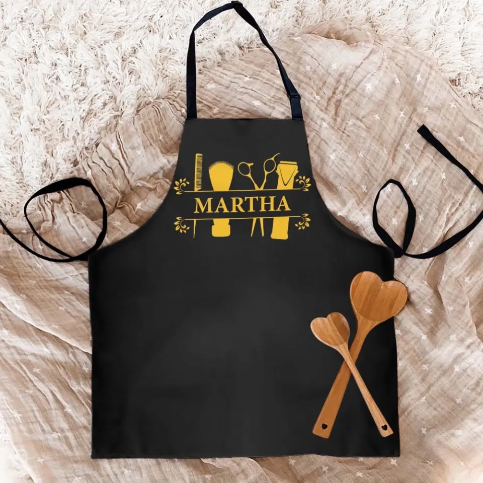 Custom Style And Name - Personalized Apron - Gift For Hairdresser - Image 7