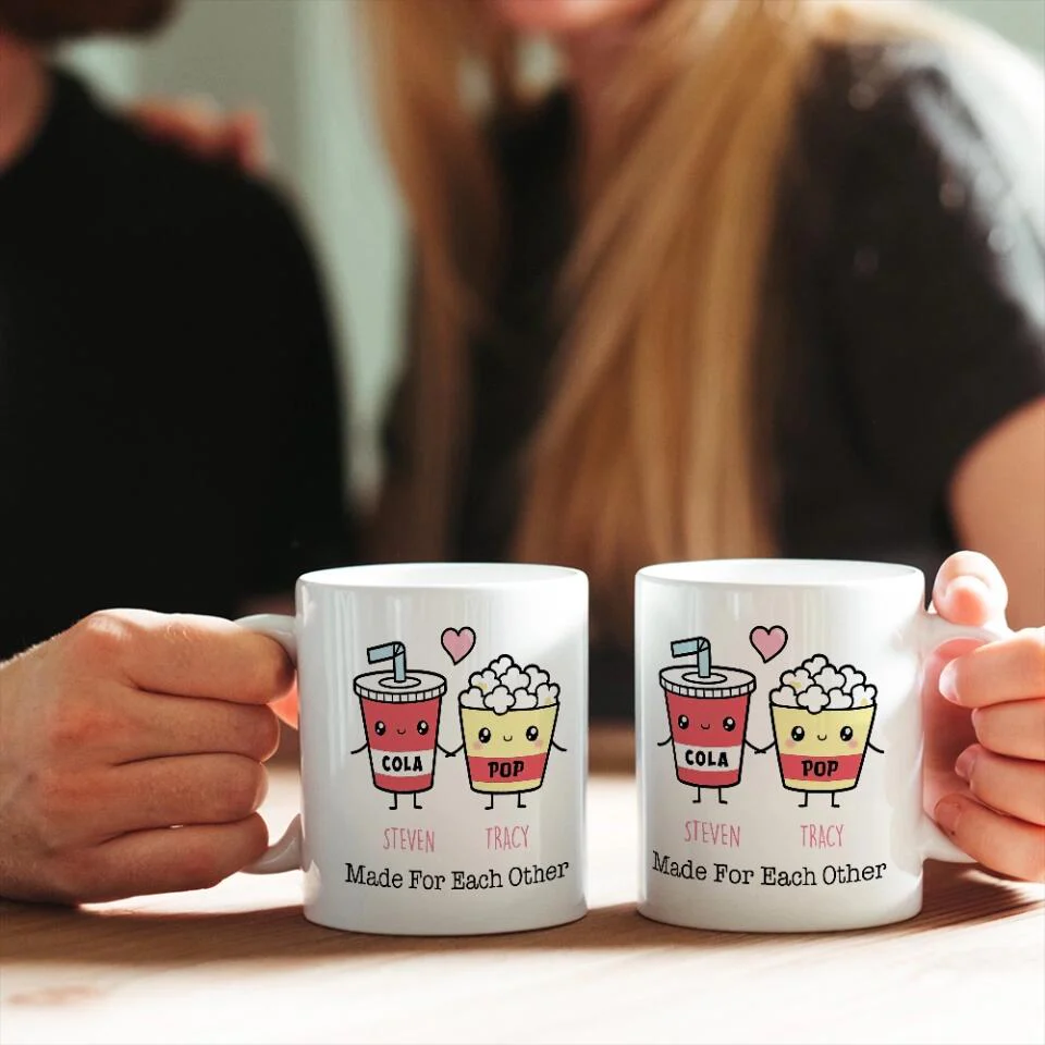 Personalized Valentine Gifts - Cute Food Couple - Avocado Cake Coffee Milk Couples - Personalized Mug - Anniversary Valentine Gift for Couple - Image 10