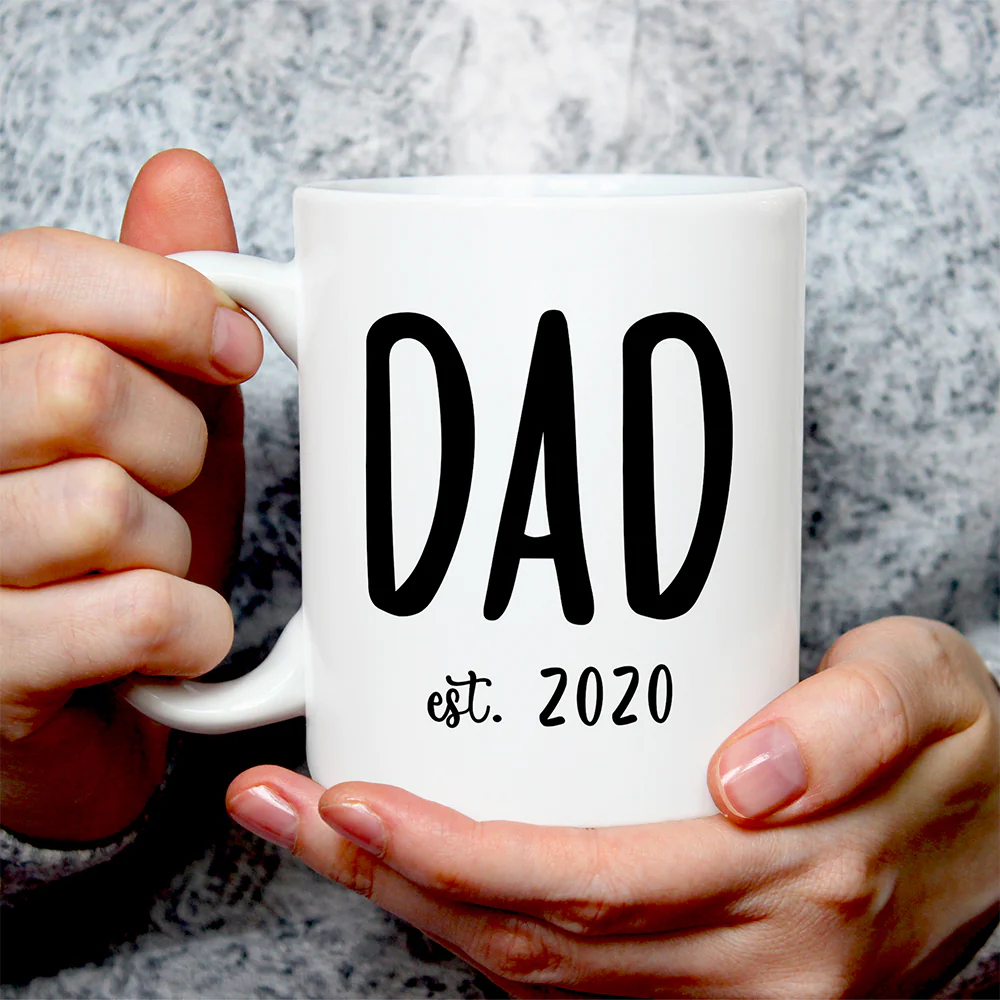 Dad Established Customized Photo Personalized Father's Day Mug - Image 5