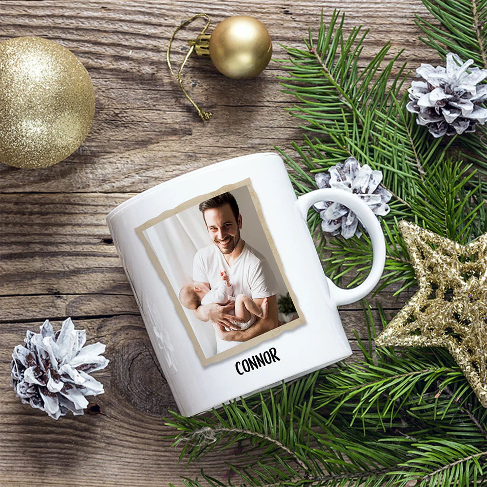 Dad Established Customized Photo Personalized Father's Day Mug - Image 9