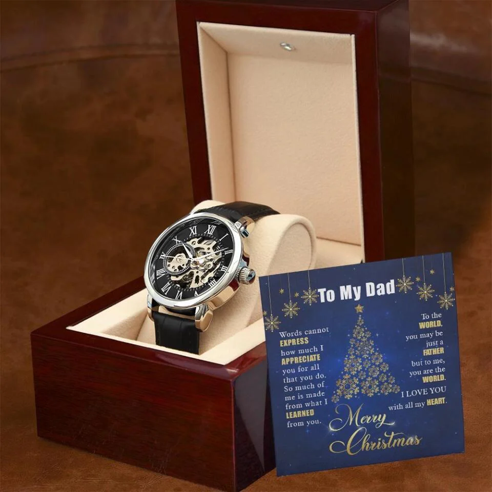 Dad Words Can Not Express How I Love You Personalized Watch - Image 4