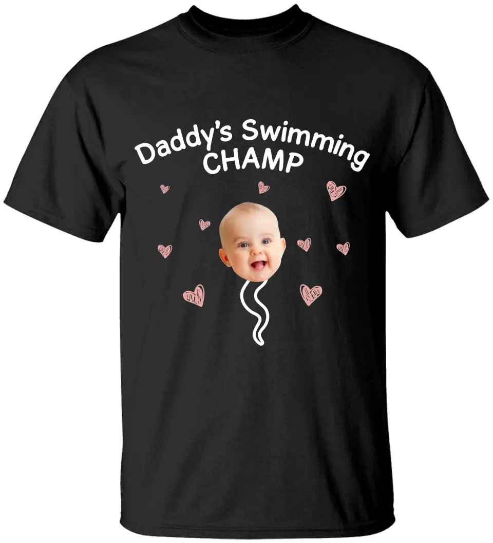 Daddy's Swimming Champs T-shirt - Image 2