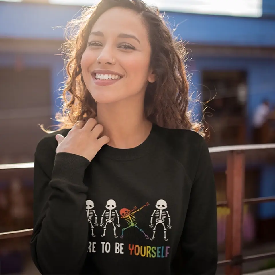 Dare To Be Yourself - Tshirt Sweater - Gift For LGBT Lesbian Gay Community | 306IHPNPTS735 - Image 5