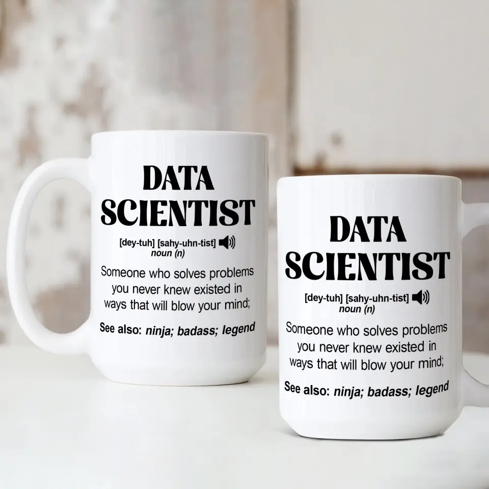 Data Scientist Description - Personalized 11oz 15oz White Mug - Image 10
