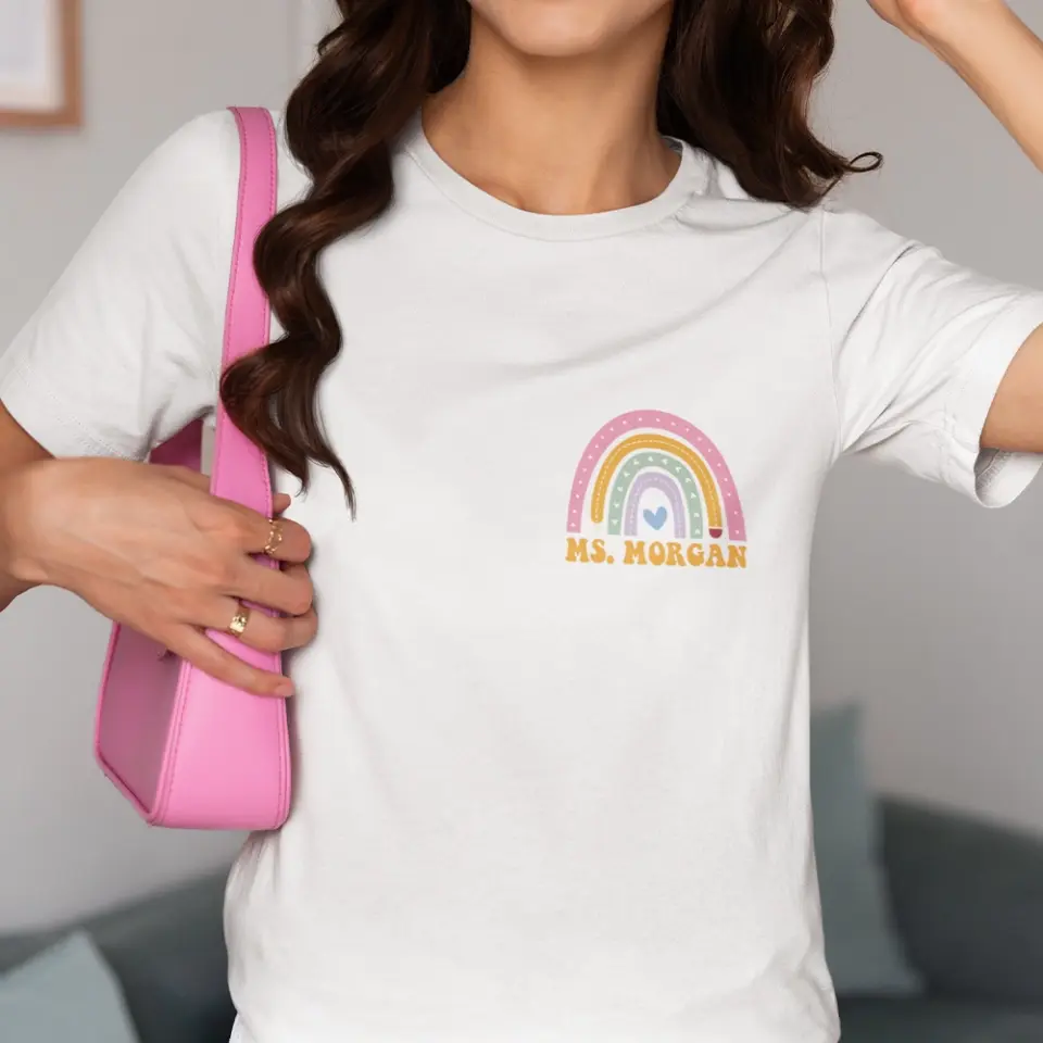 Dear Tiny Human Behind Me T-Shirt For Teachers Back To School - Image 8