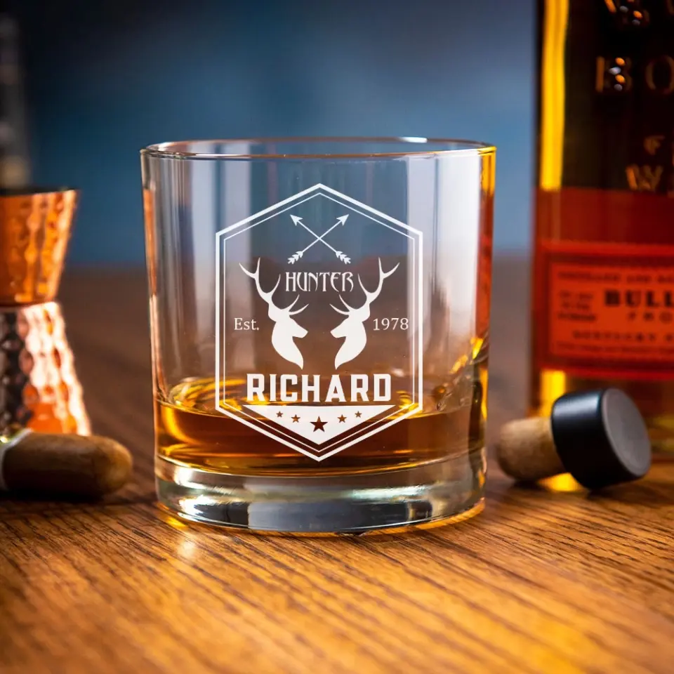 Deer Hunting - Personalized Glassware - Blass Bar - Gift for Hunting Lovers, Hunters - Image 6