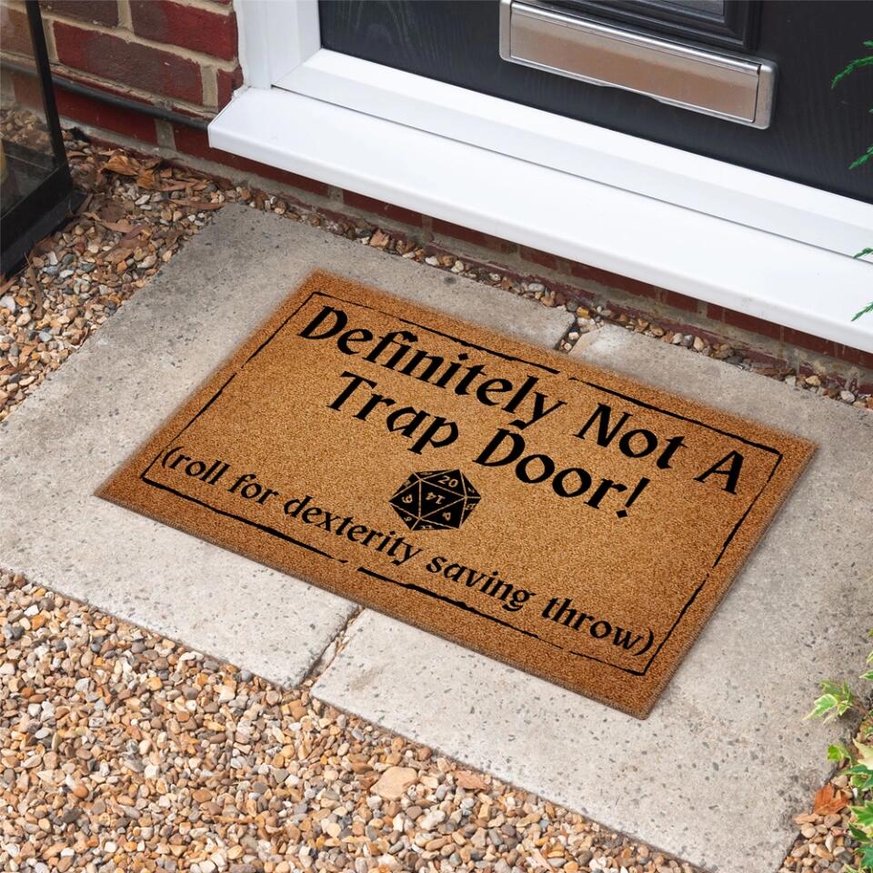 Definitely Not A Trap Door - Doormat - Image 3