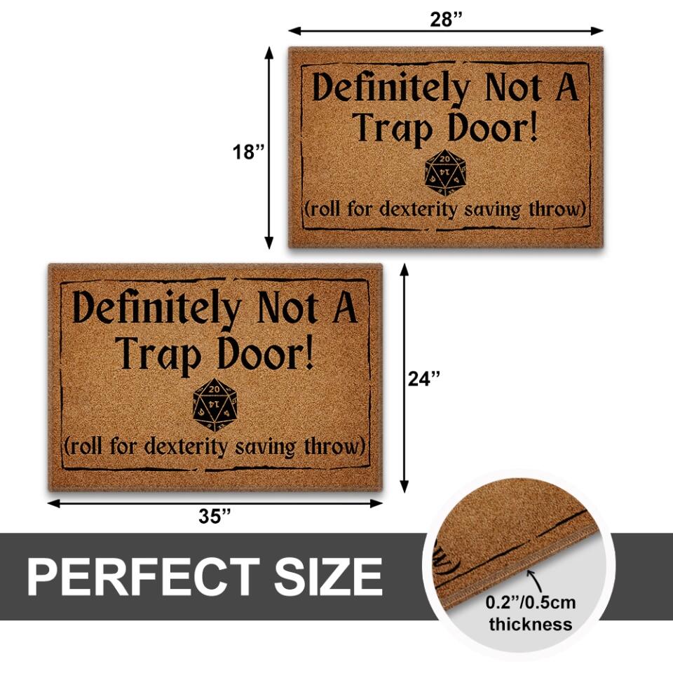 Definitely Not A Trap Door - Doormat - Image 4