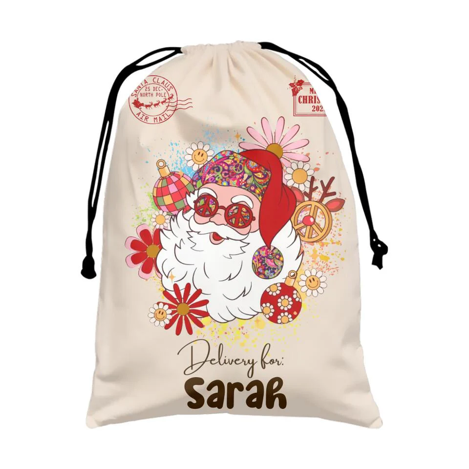 Merry Christmas - Delivery For - Custom Name Santa Sack - Christmas Gift for Kids - Image 7