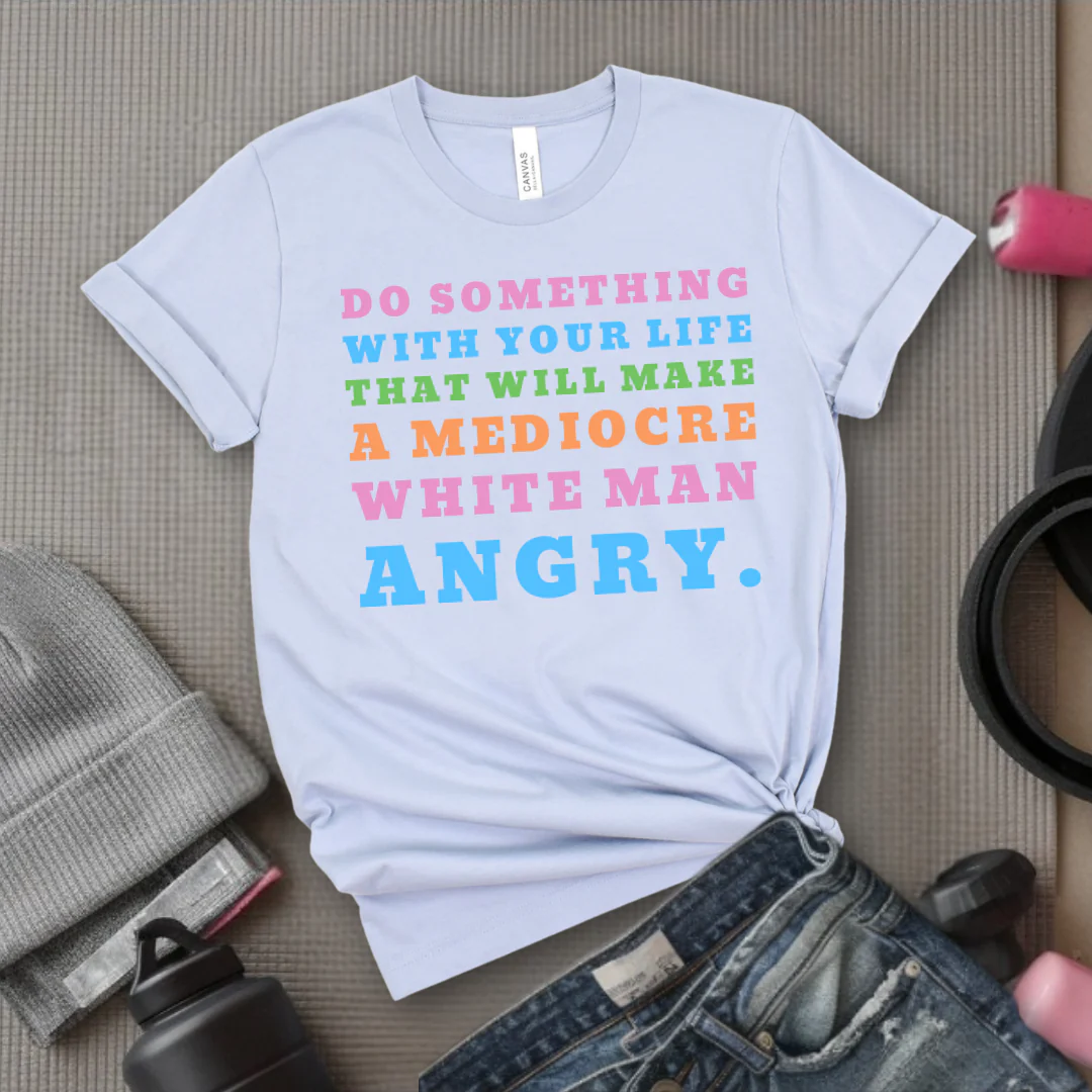 Do Something With Your Life V2 - Women Empower Feminist Tee - Bella Canvas 3001 - Image 7